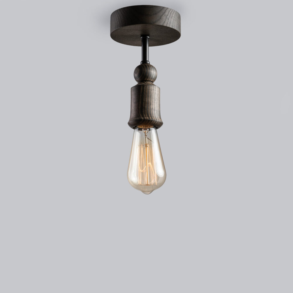 Світильник стельовий SPUTNIK Black/Black oil