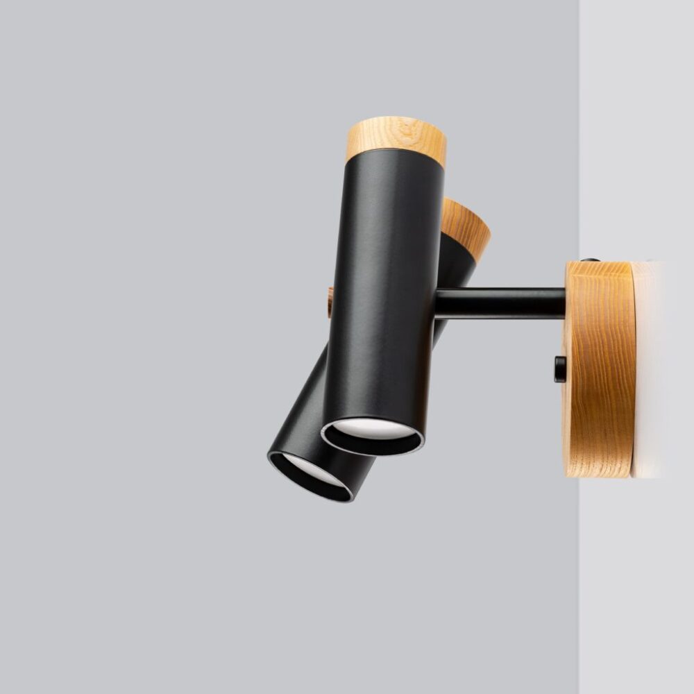 Світильник сучасний Бра лофт на чорний стіну Urban Light double black
