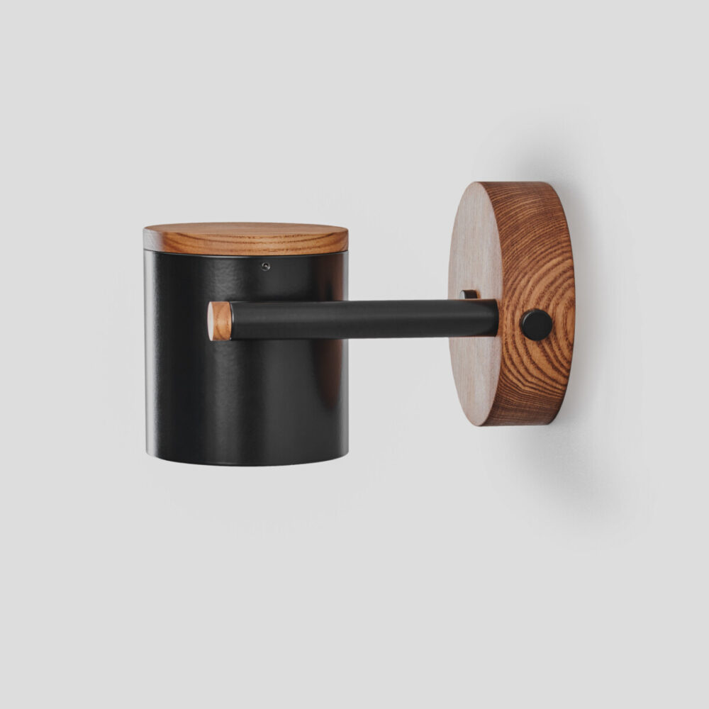 Світильник настінний Бра лофт  American Light ( Black walnut wood)